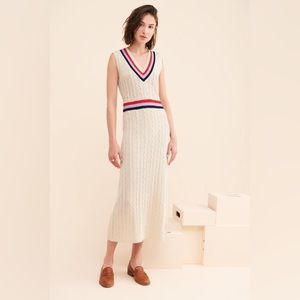 Anna Sui Cream Sweater Knit Dress